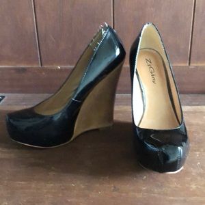 Platform Black Patient Shoes